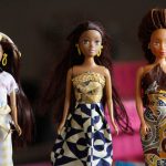 Dolls dressed in local attire are arranged on a table at a workshop in Surulere district, in Nigeria's commercial capital Lagos. (Pic: Reuters)