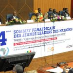 Prime Minister of Senegal Aminata Toure (3rd L) attends the 4th Pan-African Youth Leadership Summit focusing on unemployment in January 13, 2014.