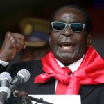 President Robert Mugabe talks during celebrations marking his 90th birthday in Marondera on February 23 2014. (Pic: AFP)