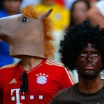 A spectator at the Germany-Ghana World Cup match on June 21. (Pic: AFP)