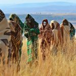 Boys from the Xhosa tribe who have undergone a circumcision ceremony are pictured near Qunu in the Eastern Cape on June 28 2013. (Pic: AFP)