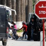 Tourists are evacuated by special forces from the site of an attack carried out by two gunmen at the famed Bardo Museum. (Pic: AFP)