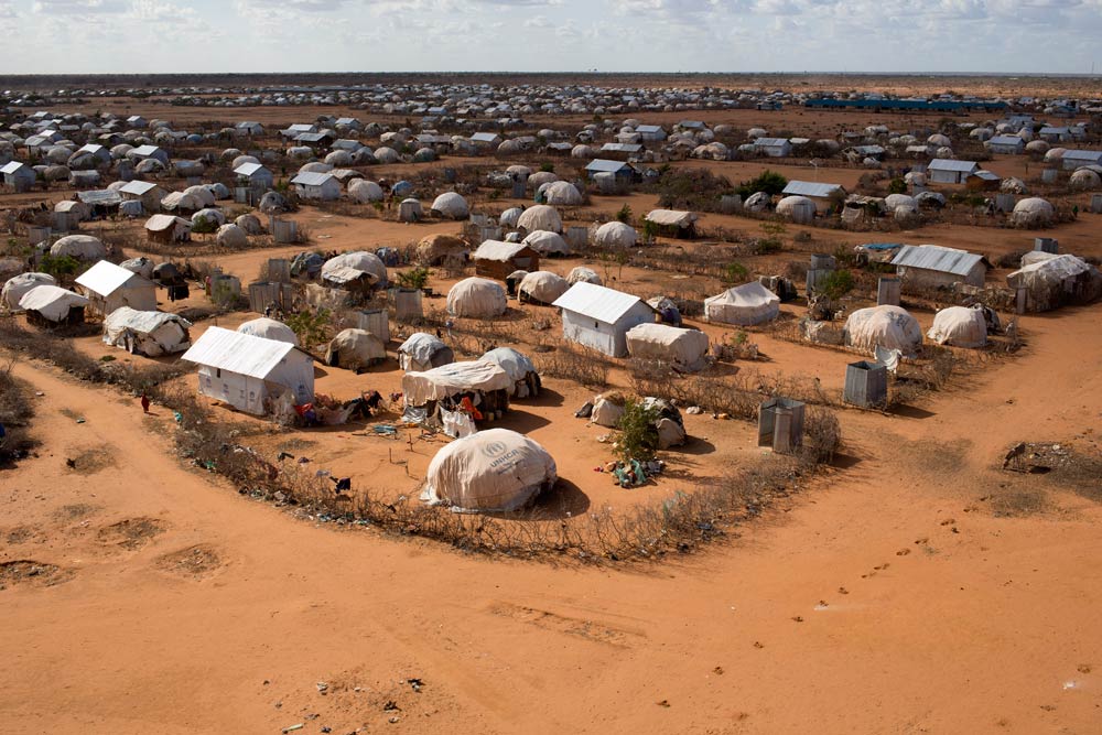 An aerial view shows an extension of the Ifo camp, one of several refugee settlements in Dadaab. (Pic: Reuters)