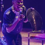 Victor Mpofu aka Doc Vikela performs during his stand-up comedy at the Bang Bang Club in Harare, on February 26 2015. (Pic: AFP)
