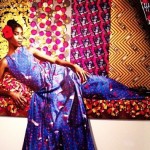 Art in Fashion exhibition in Germancy, featuring Vlisco fabric in the photo and draped on the picture. (Photo: Flickr/Marcdubach).